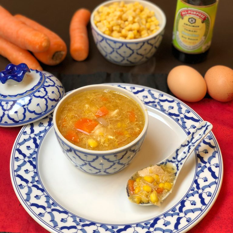 Chicken, Sweetcorn and Noodle Soup (the quicker version)